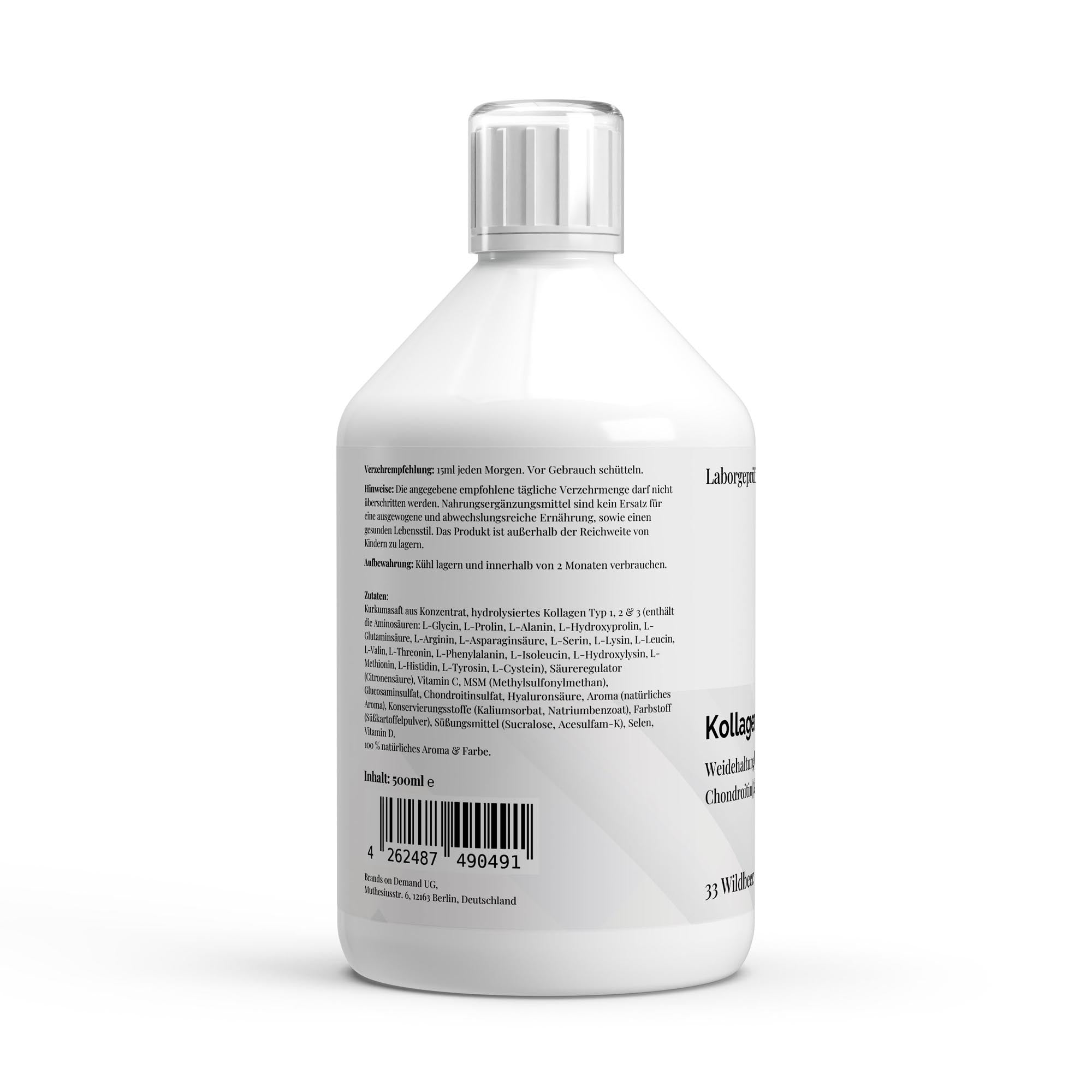 Kollagen Support PLUS+ Shots - Wild Berry - 500ml